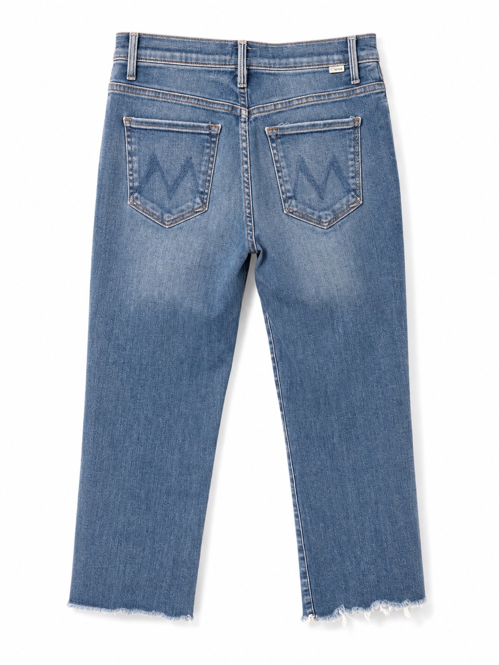 MOTHER The Insider Crop Step Fray Jeans Sweet and Sassy 27 - Picture 3 of 6